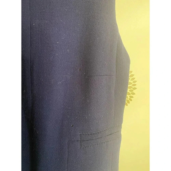 Carven Blue Wool Drop Waist Dress - Picture 7 of 7